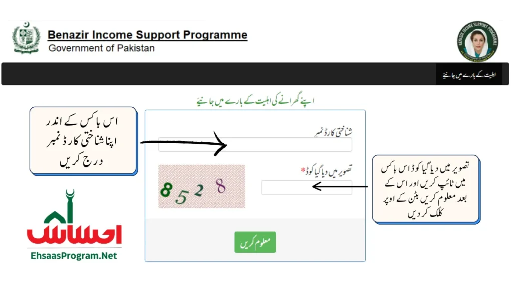 8171 BISP Payment Status by CNIC Via Online Web Portal