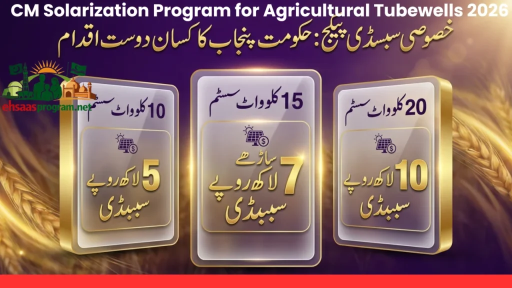 Subsidy Details for Solar Tubewells